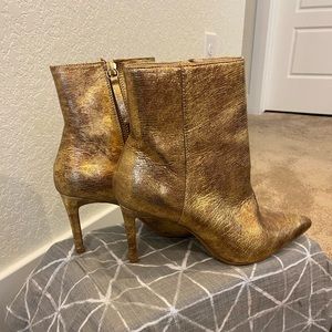 Zara gold boots